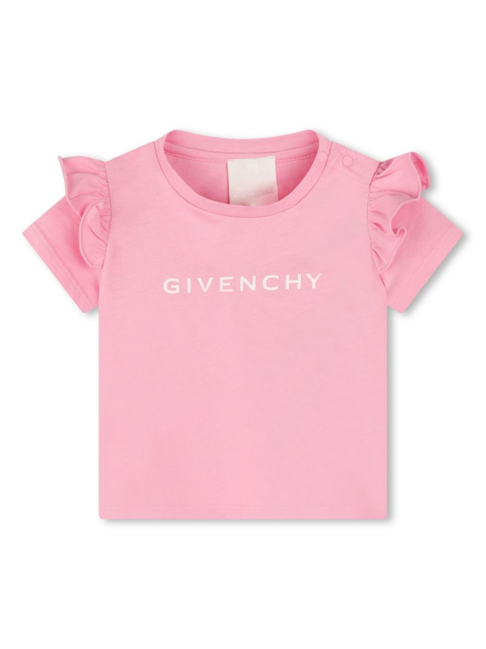 Givenchy Kids T-Shirt mit Rüschendetail - Rosa von Givenchy Kids