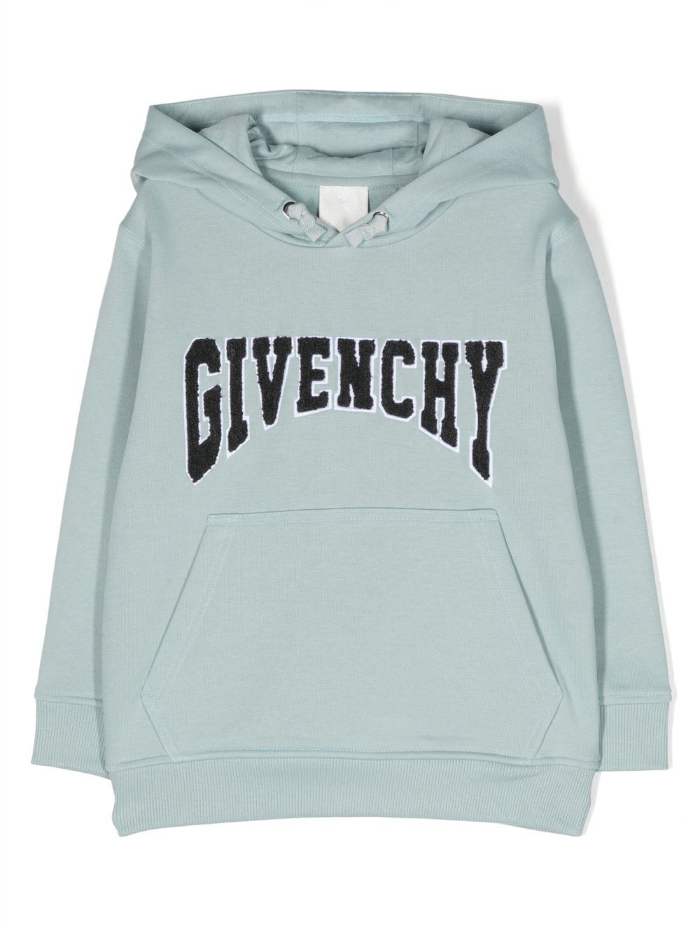 Givenchy Kids Hoodie mit Logo-Patch aus Chenille - Blau von Givenchy Kids