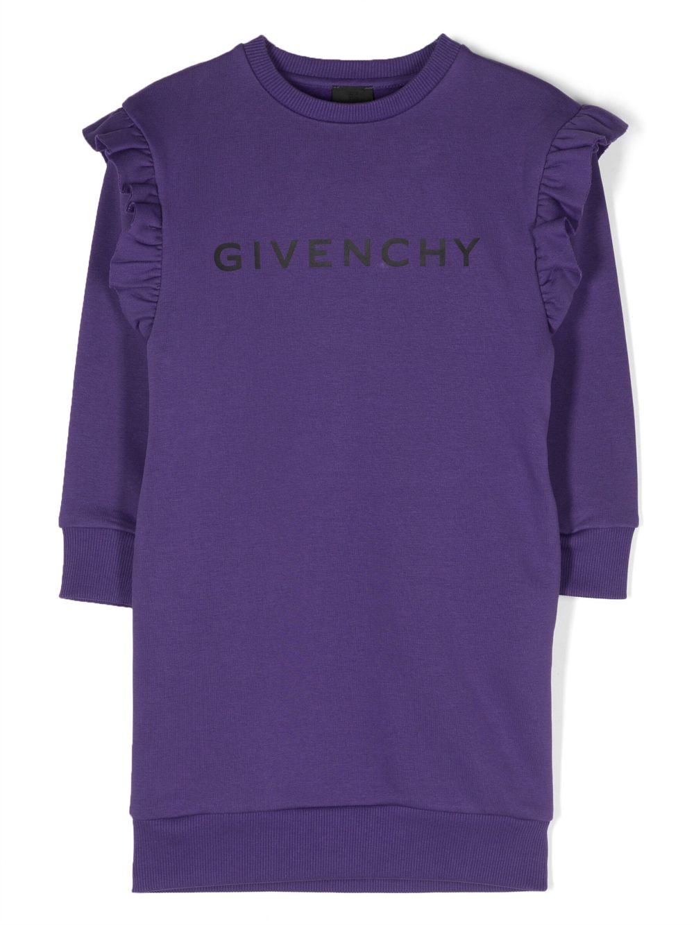 Givenchy Kids Sweatshirtkleid mit Logo-Print - Violett von Givenchy Kids