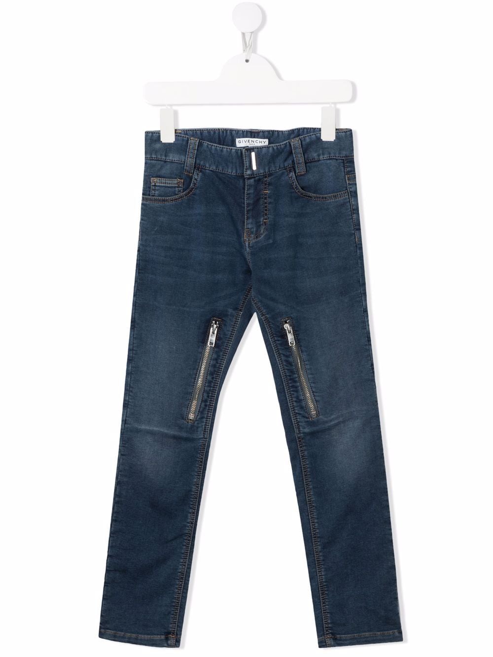 Givenchy Kids Skinny-Jeans mit Reißverschlussdetail - Blau von Givenchy Kids