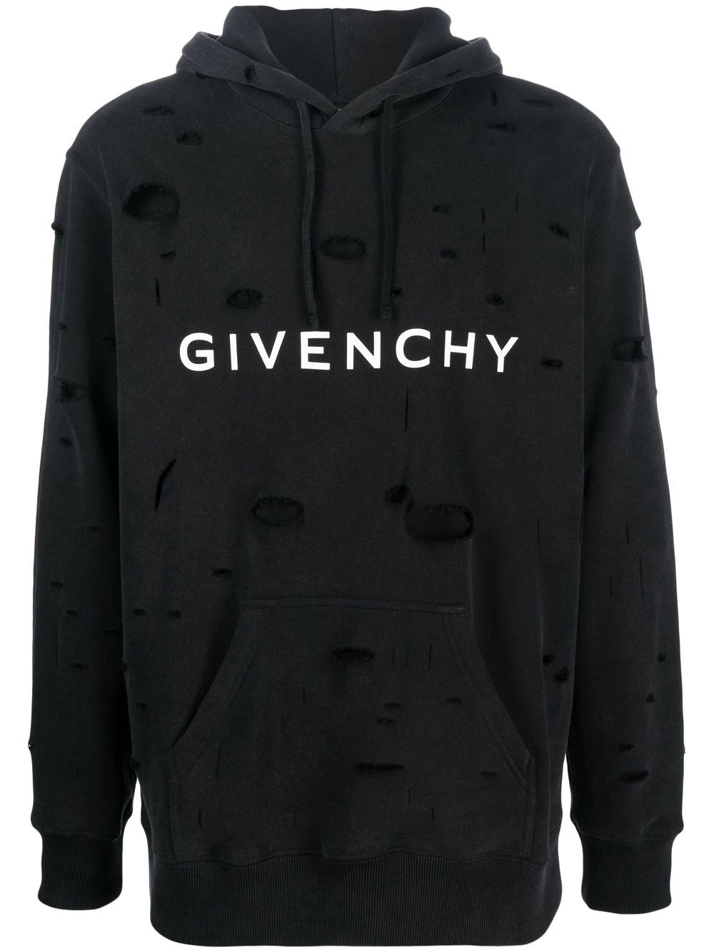 Givenchy Archetype Hoodie im Distressed-Look - Schwarz von Givenchy