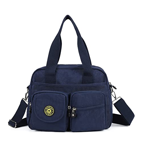 Gladdon Damen-Handtasche, mehrfarbiges Segeltuch, groß, lässig, Hobo und Umhängetasche für Einkaufen und Reisen von Gladdon