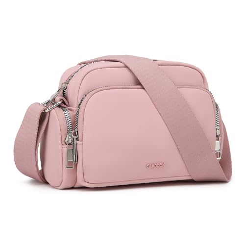 Gladdon Umhängetasche damen,Kleine handtasche,leicht und wasserdicht Sporttasche für Mädchen, Multi-Taschen mit breiten Gurtband und Reißverschluss Gladdon Umhängetasche damen,Kleine handtasche,leicht und wasserdicht Sporttasche für Mädchen, Multi-Taschen mit breiten Gurtband und Reißverschluss von Gladdon