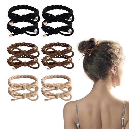 GlamRays 12 Stück Geflochten Haarbänder Schlüsselanhänger Haararmbänder für Frauen Mädchen Elastische Haarbänder Kein Schaden zum Zopfhalter GlamRays 12 Stück Geflochten Haarbänder Schlüsselanhänger Haararmbänder für Frauen Mädchen Elastische Haarbänder Kein Schaden zum Zopfhalter von GlamRays