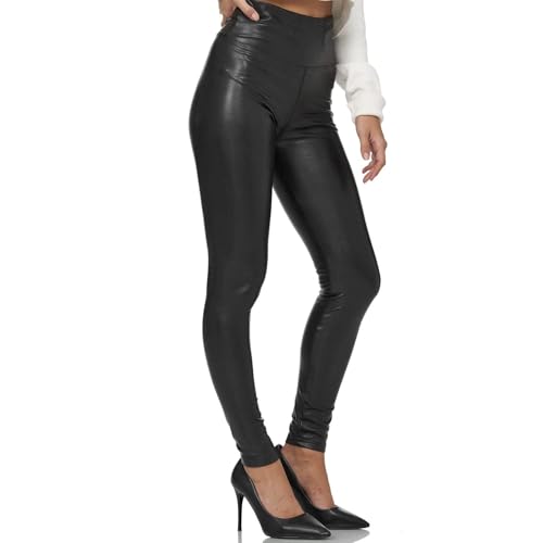Glamexx24 Damen Leggings Kunstleder High Waist Female Hose in Lederoptik Skinny Fit Strumpfhosen Treggins Female Lederhose Glamexx24 Damen Leggings Kunstleder High Waist Female Hose in Lederoptik Skinny Fit Strumpfhosen Treggins Female Lederhose von Glamexx24