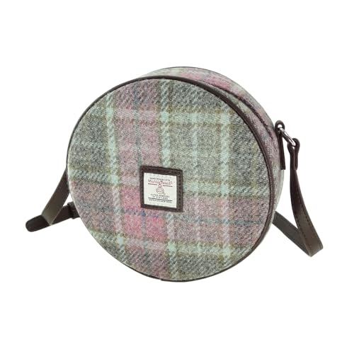 Glen Appin Bannock Kleine Harris Tweed Runde Umhängetasche LB1204, Col 134 Soft Pink Buchanan, s Glen Appin Bannock Kleine Harris Tweed Runde Umhängetasche LB1204, Col 134 Soft Pink Buchanan, s von Glen Appin