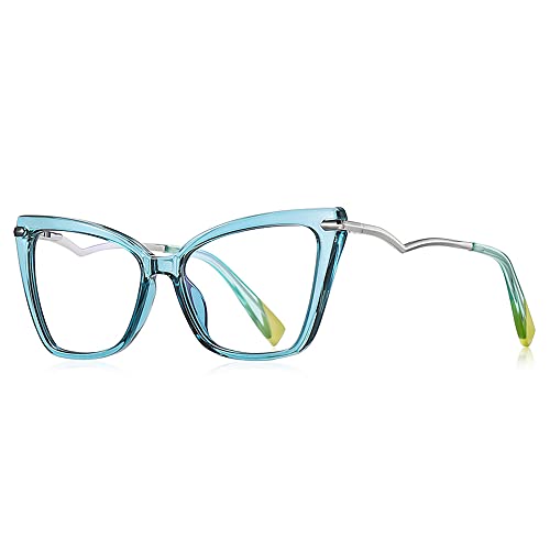 Global Glasses Damen quadratischem rahmen brille blockieren blaulicht gaming computerbrille blaulichtfilter blau brillen von Global Glasses
