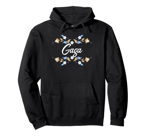 Gaga Floral Blue Gold White Ornament Rahmen Tante Oma Mama Pullover Hoodie Gaga Floral Blue Gold White Ornament Rahmen Tante Oma Mama Pullover Hoodie von Glorious Grandma Names