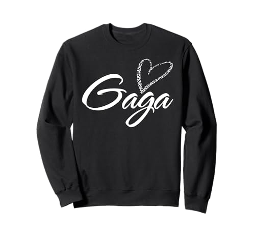 Gaga mit Leopardenmuster Herz Spaß Tante Oma Mama Geschenk Sweatshirt Gaga mit Leopardenmuster Herz Spaß Tante Oma Mama Geschenk Sweatshirt von Glorious Grandma Names