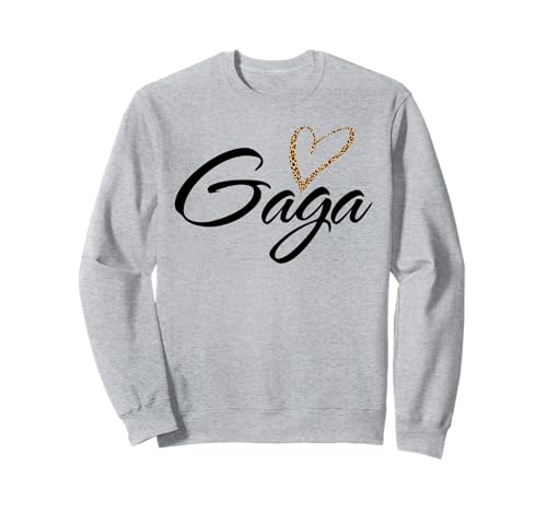 Gaga mit Leopardenmuster Herz Spaß Tante Oma Mama Geschenk Sweatshirt Gaga mit Leopardenmuster Herz Spaß Tante Oma Mama Geschenk Sweatshirt von Glorious Grandma Names