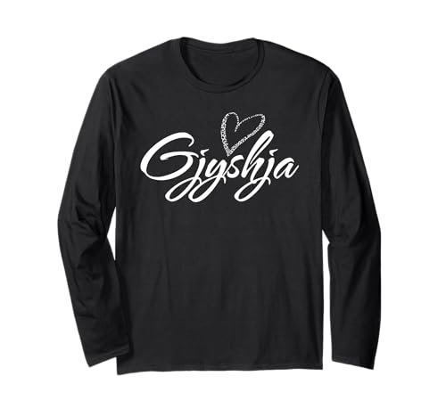 Gjyshja mit Leopardenmuster Herz Spaß Tante Oma Mama Geschenk Langarmshirt Gjyshja mit Leopardenmuster Herz Spaß Tante Oma Mama Geschenk Langarmshirt von Glorious Grandma Names