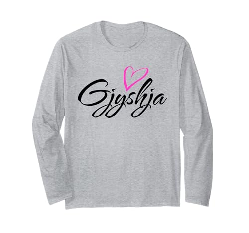 Gjyshja mit rosa Herz Spaß Tante Oma Mama Geschenk Langarmshirt Gjyshja mit rosa Herz Spaß Tante Oma Mama Geschenk Langarmshirt von Glorious Grandma Names