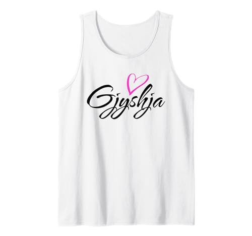 Gjyshja mit rosa Herz Spaß Tante Oma Mama Geschenk Tank Top Gjyshja mit rosa Herz Spaß Tante Oma Mama Geschenk Tank Top von Glorious Grandma Names