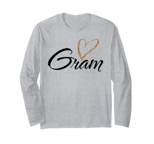Gram mit Leopardenmuster Herz Spaß Tante Oma Mama Geschenk Langarmshirt Gram mit Leopardenmuster Herz Spaß Tante Oma Mama Geschenk Langarmshirt von Glorious Grandma Names