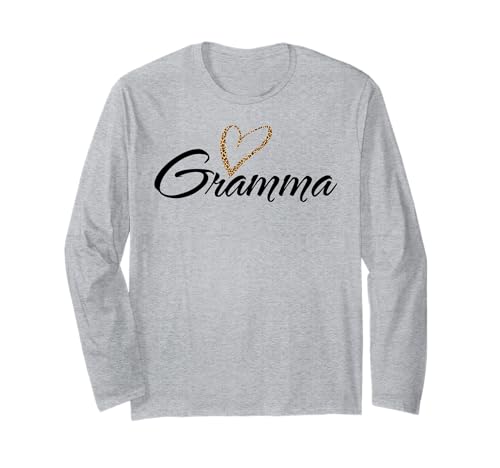 Gramma mit Leopardenmuster Herz Fun Tante Oma Mama Geschenk Langarmshirt Gramma mit Leopardenmuster Herz Fun Tante Oma Mama Geschenk Langarmshirt von Glorious Grandma Names