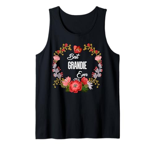 Lustiges Geschenk für Tante, Oma, Mama, Orange, Blumenmotiv, beste Grandie aller Zeiten Tank Top Lustiges Geschenk für Tante, Oma, Mama, Orange, Blumenmotiv, beste Grandie aller Zeiten Tank Top von Glorious Grandma Names