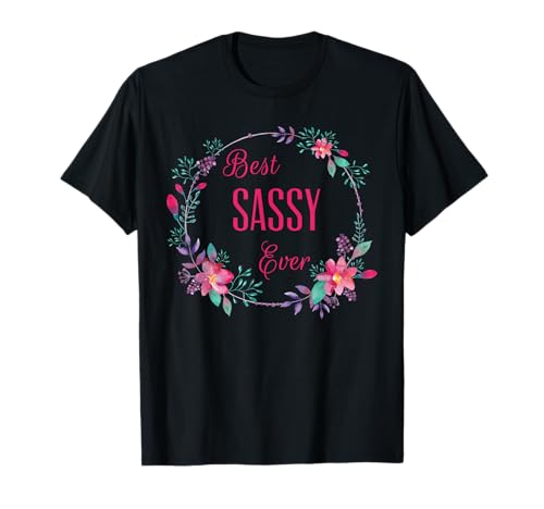 Tolles Geschenk für Tante, Oma und Mama, mit pinkem Blumenmuster T-Shirt Tolles Geschenk für Tante, Oma und Mama, mit pinkem Blumenmuster T-Shirt von Glorious Grandma Names