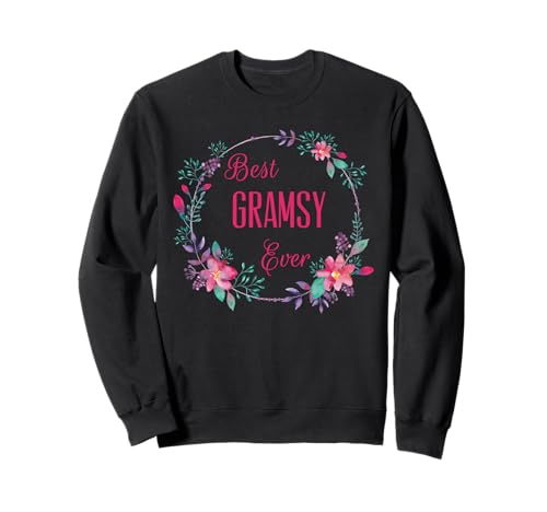 Tolles Gramsy aller Zeiten mit rosafarbenem Blumenmuster als Geschenk für Tante, Oma und Mama Sweatshirt Tolles Gramsy aller Zeiten mit rosafarbenem Blumenmuster als Geschenk für Tante, Oma und Mama Sweatshirt von Glorious Grandma Names
