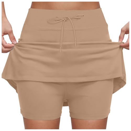 Damen Rock mit Hose drunter Hosenrock Sportrock Dehnbaren Basic Skaterrock Tennisrock mit Shorts Knielange Skirt SolideRock Mädchen Sommerrock Elastischer Bund Minirock Golfrock Damen Rock mit Hose drunter Hosenrock Sportrock Dehnbaren Basic Skaterrock Tennisrock mit Shorts Knielange Skirt SolideRock Mädchen Sommerrock Elastischer Bund Minirock Golfrock von Glücksvogel