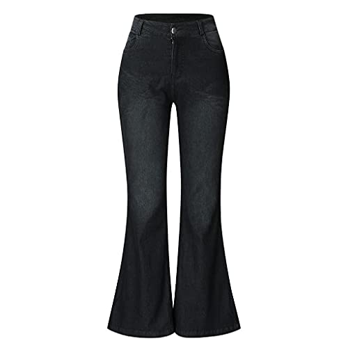 Glücksvogel Damen Skinny Jeans High-Waist Push-Up Jeanshose Flared Bootcut Hose Hüftjeans Damen Schlaghose Lang Stretch Elegant Weites Bein Denim Hose Schlagjeans in Stretch Slim Fit Damenjeans von Glücksvogel