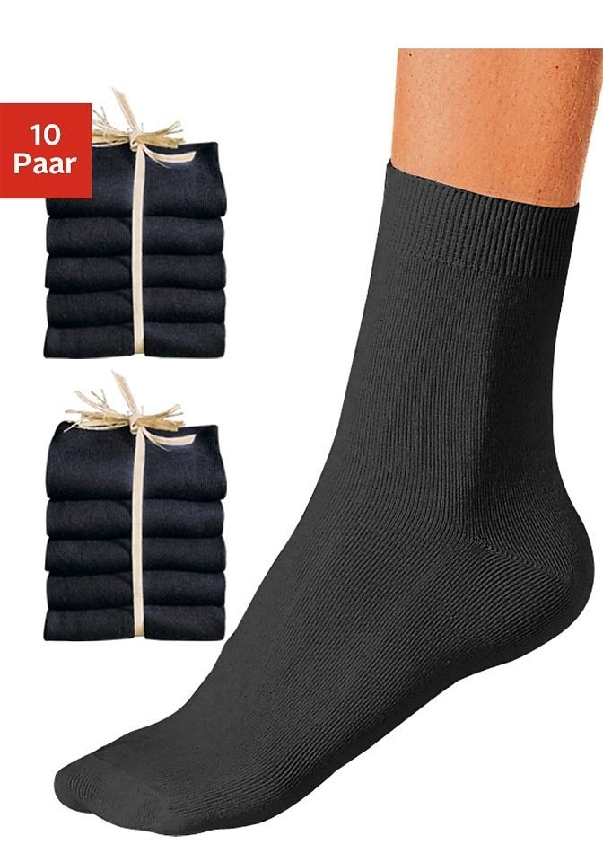 Go in Basicsocken (Packung, 10-Paar) unifarben von Go in