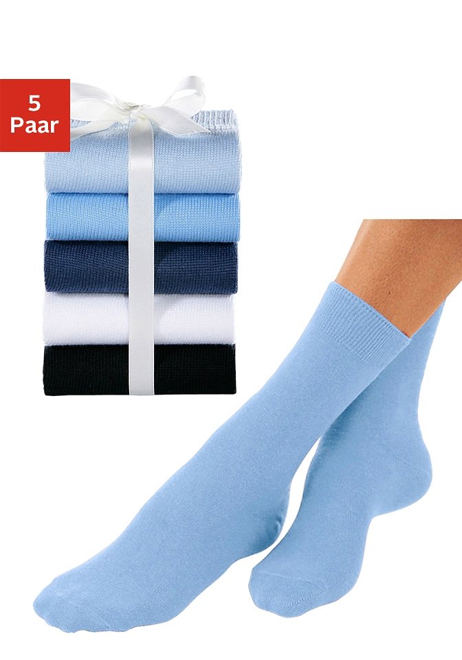 Go in Basicsocken (Packung, 5-Paar) unifarben von Go in