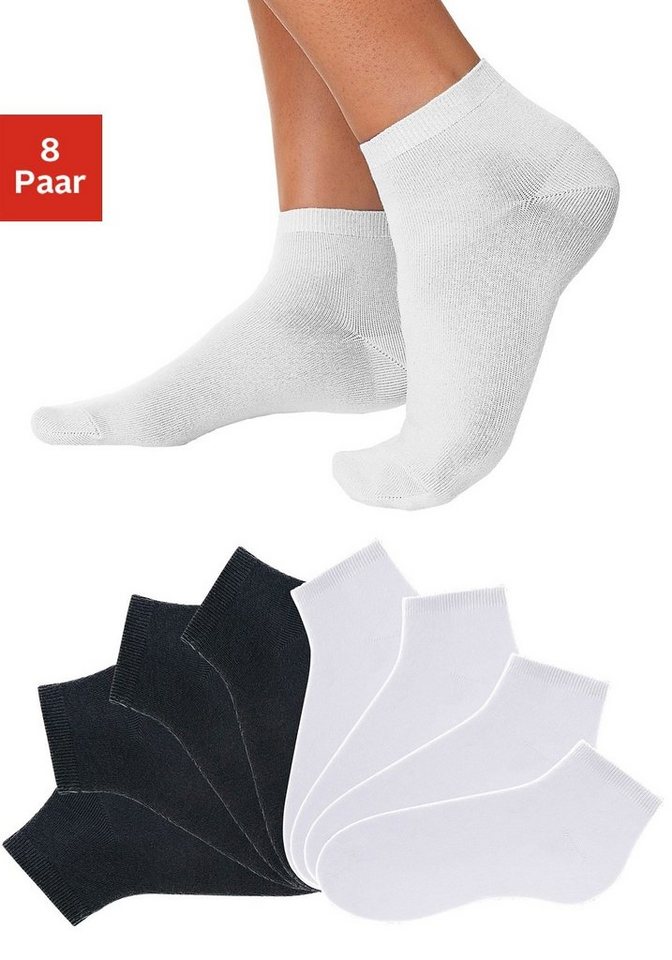 Go in Kurzsocken (Packung, 8-Paar) uni in Basic Farben von Go in