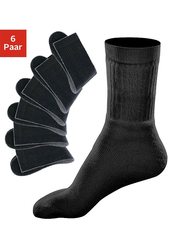 Go in Tennissocken (Packung, 6-Paar) mit geripptem Schaft von Go in