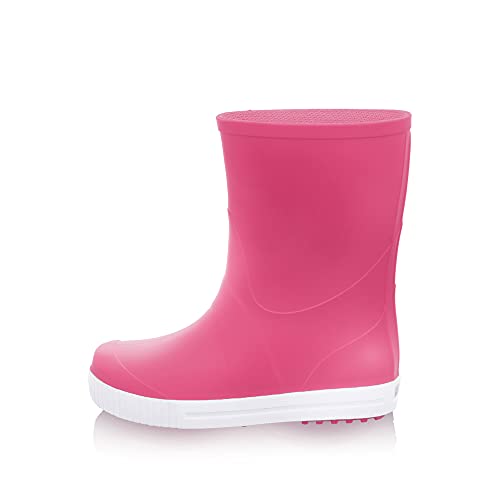 GoKids Gummistiefel Kinder Mädchen Jungen Wasserdichte Stiefel Outdoor Boots Regenstiefel, Rot, 31 von GoKids