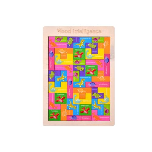 Montessori Spielzeug, Holzpuzzle Dinosaurier Kreatives Montessori Puzzle, Intelligenz bunten Bausteinen Holzpuzzle, Dinosaurier Holzpuzzle Kinder Kreativ Lernspielzeug, Lernendes Puzzle Spielzeug Montessori Spielzeug, Holzpuzzle Dinosaurier Kreatives Montessori Puzzle, Intelligenz bunten Bausteinen Holzpuzzle, Dinosaurier Holzpuzzle Kinder Kreativ Lernspielzeug, Lernendes Puzzle Spielzeug von Gobfar