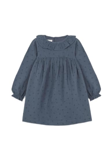 Gocco Mädchen Vestido GASA FLORECITAS Kleid, Blau Ente, 10 Jahre von Gocco