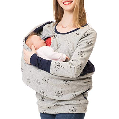 Damen Umstandspullover Stillen,Stillanzug Mutterschaft Punktdruck Stillpullover Stilloberteil Umstandsmode Hoodie Sweatshirt zum Stillen mit O-Ausschnitt Schwangere Umstandsmode Hoodie Damen Umstandspullover Stillen,Stillanzug Mutterschaft Punktdruck Stillpullover Stilloberteil Umstandsmode Hoodie Sweatshirt zum Stillen mit O-Ausschnitt Schwangere Umstandsmode Hoodie von Godom