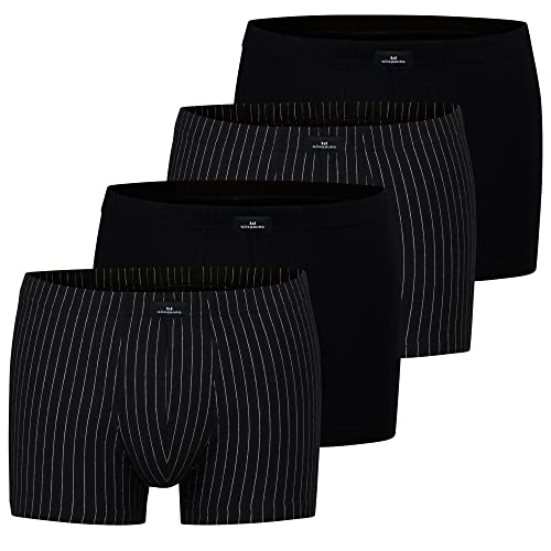 Götzburg Herren Boxershorts Pants | 4 Stück | 740520 (XXL, schwarz/gestreift) von Götzburg