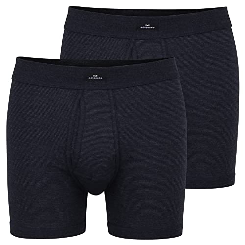 Götzburg Herren Boxershorts mit Eingriff | 2 Stück | 742998 (3XL, Navy/fein Geringelt) von Götzburg