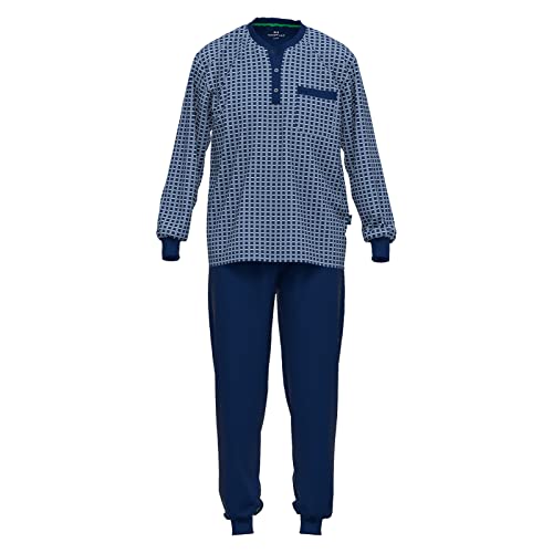 Götzburg Herren Pyjama mit Knopfleiste, 2tlg, blau, 50 von Götzburg