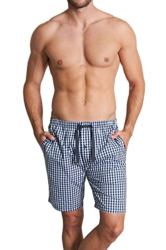 Götzburg Herren Schlafanzughose Pyjama Hose kurz, kariert, Tasche, Bindeband, Gr.58 von Götzburg