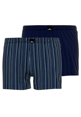 Götzburg Herren Shorts Boxershorts, Blau (Navy-Navy 8429), XX-Large (Herstellergröße: 8) (2er Pack) von Götzburg