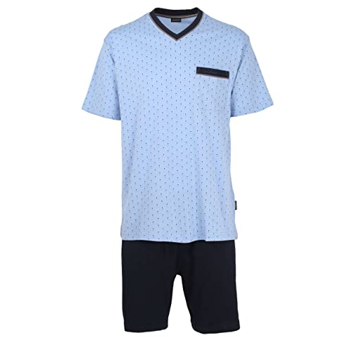 Götzburg Herren Shorty, Kurzarm, Baumwolle Single Jersey, blau Bedruckt 52 von Götzburg