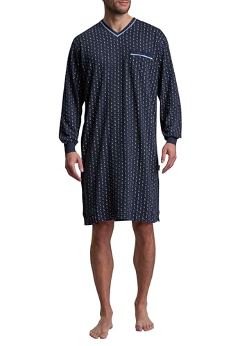 Götzburg Herren Nachthemd, Langarm, Baumwolle, Single Jersey, Navy, minimal 48 von Götzburg