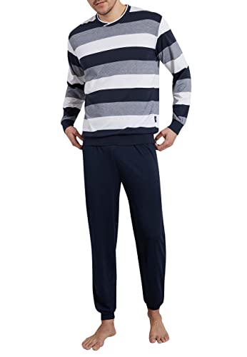 Götzburg Pyjama Herren Zweiteiliger Schlafanzug lang (Belair Blue) 58 von Götzburg