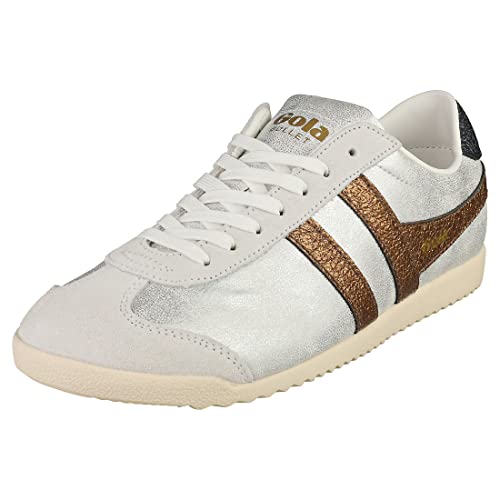 Gola Bullet Blaze Sneaker Damen Silbern/Bronze - 38 - Sneaker Low Shoes von Gola