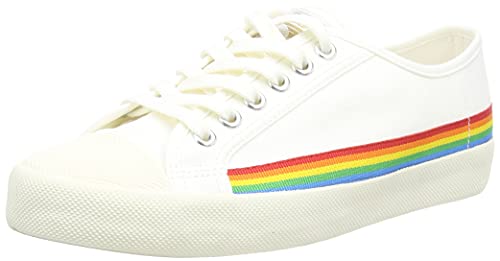 Gola Damen Coaster Rainbow Drop Sneaker, Off White/Multi, 37 EU von Gola