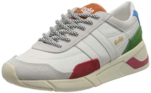 Gola Damen Eclipse Trident Sneaker, Weiß (White/Multi Wz), 37 EU von Gola