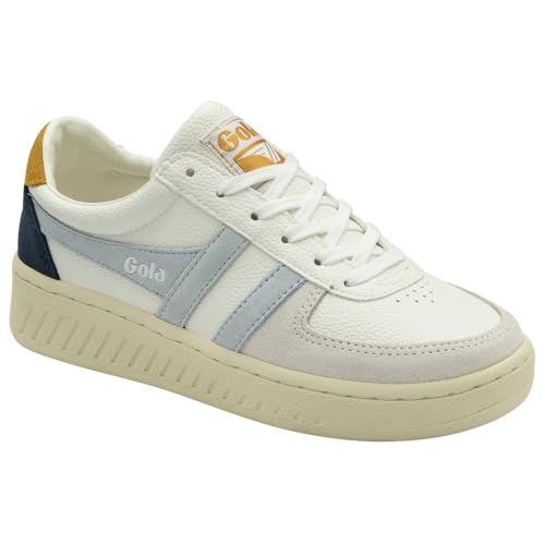 Gola Damen Grandslam Trident Sneaker, Weiß Eisblau Sonne, 40 EU von Gola