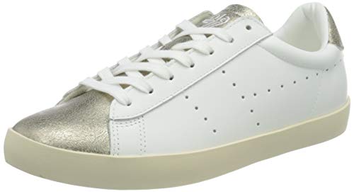 Gola Damen Nova Metallic Sneaker, White/Gold, 41 EU von Gola