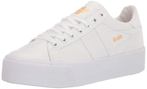 Gola Damen Orchid Platform Sneaker, White/White/White, 40 EU von Gola