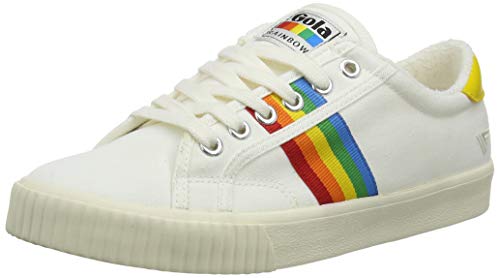 Gola Damen Tennis Mark Cox Rainbow II Sneaker, Off White/Multi, 36 EU von Gola