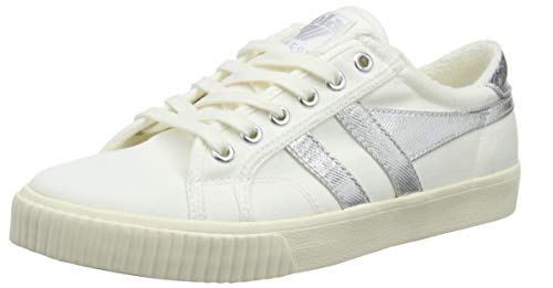 Gola Tennis Mark Cox Sneaker, Elfenbein Off White Silver Wj, 36 EU von Gola