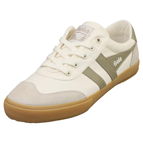 Gola Modische Badminton-Sneaker für Damen, Off White Feather Grey Gum, 39 EU von Gola