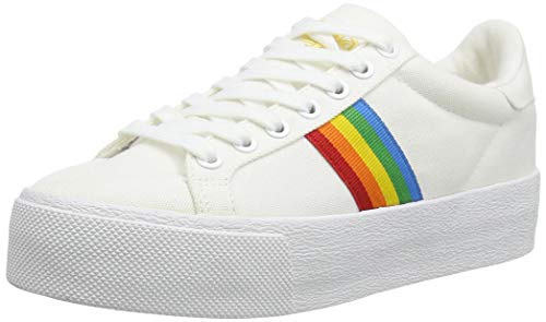 Gola Damen Orchid Platform Rainbow Sneaker, White/Multi, 39 EU von Gola